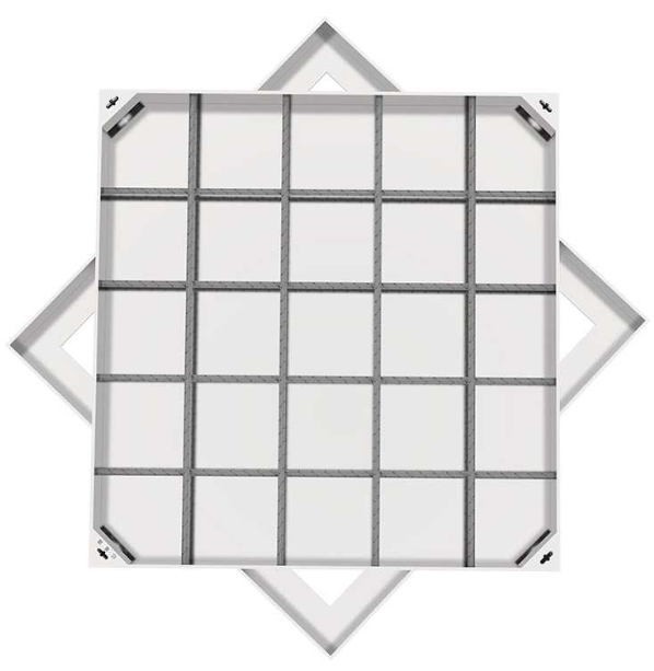 清流不锈钢方井展示